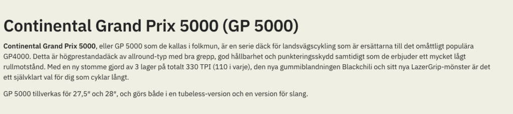 Continental GP5000 – en efterlängtad efterföljare