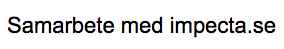 Samarbete med impecta.se